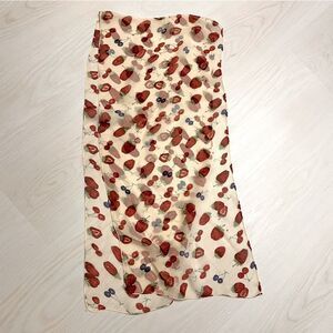 Strawberry blueberry raspberry berry design chiffon scarf 15” x 56”